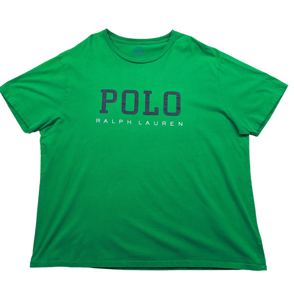 Polo Ralph Lauren Mens 2XB Green Graphic Logo Short Sleeve T-Shirt Big & Tall